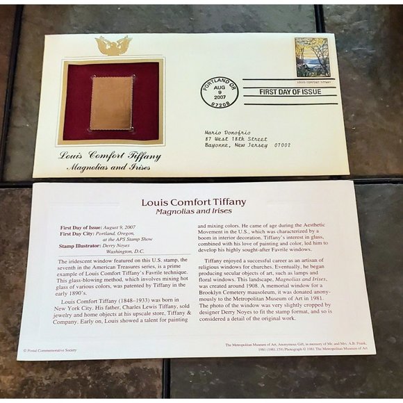 22 Karat Gold Plated 2007 First Day Issue Stamp Lot - Picture 6 of 7